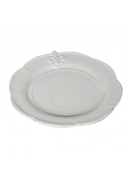 Artekko Cleezloph Πιάτο Φαγητού Κεραμικό Λευκό (24.1x24.1x0.8)cm Artekko 67117-CREA