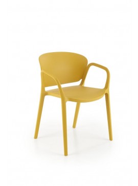 K491 plastic chair mustard DIOMMI V-CH-K/491-KR-MUSZTARDOWY DIOMMI-60-21302