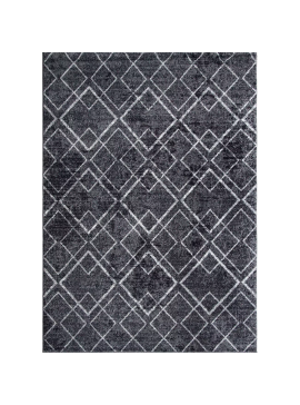 Χαλί "FAYNO" σε χρώμα σκούρο γκρι/λευκό 133x190 700-01311