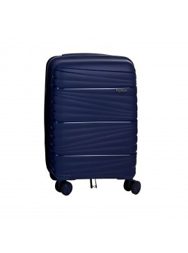 Βαλίτσα "TRAVEL" σκληρή σε χρώμα μπλε 700-01380