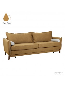 Liberta COMMODO ΚΑΝΑΠΕΣ ΚΡΕΒΑΤΙ 3ΘΕΣΙΟΣ CAMEL BEIGE 230x81xH88cm 230x81xH88cm 71-0036