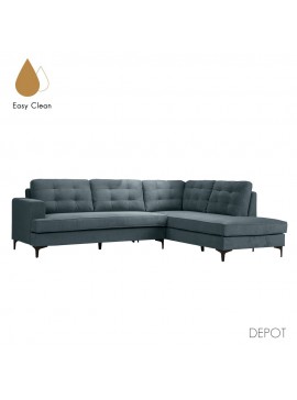 Liberta AMSTERDAM ΚΑΝΑΠΕΣ ΓΩΝΙΑ ΔΕΞΙΑ ΜΠΛΕ 264x200xH87cm 264x200xH87cm 71-0061