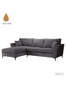 Liberta BOEL ΚΑΝΑΠΕΣ ΓΩΝΙΑ ΑΡΙΣΤΕΡΗ ΓΚΡΙ 280x170xH92cm 280x170xH92cm 71-0124