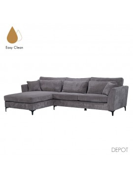 Liberta FOREVER ΚΑΝΑΠΕΣ ΓΩΝΙΑ ΑΡΙΣΤΕΡΗ ΓΚΡΙ 316x185xH92cm 316x185xH92cm 71-0153