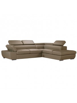 CASABLANCA ΓΩΝ.ΚΑΝ. ΜΕ ΑΠΟΘ/ΚΟ ΧΩΡΟ 295x247x100Ycm PVC TAUPE ΔΕΞΙΟΣ 71-0248