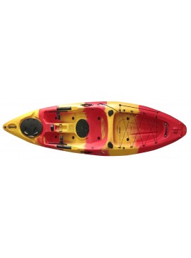 fortis ΚΑΥΑΚ RED-YELLOW  L360xW77xD30cm ΜΟΝΟΘΕΣΙΟ ΜΕ ΠΕΤΑΛΙΕΡΑ velco-71-37635