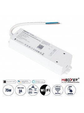 71437 GloboStar®  71437 WL1-P75V24 Mi-BOXER DC Smart Wifi & RF 2.4Ghz & Push Dimming Power Supply Τροφοδοτικό SELV & Controller / Dimmer All in One AC100-240V σε DC 24V 1 x 3A 75W - Max 3A 75W - IP20 Μ19 x Π5.5 x Υ3.2cm - 5 Years Warranty