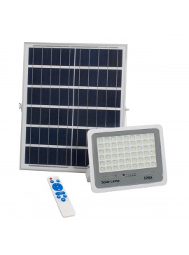 71560 GloboStar®  FAETHON 71560 Αυτόνομος Ηλιακός Προβολέας LED SMD 150W 15000lm με Ενσωματωμένη Μπαταρία 15000mAh - Φωτοβολταϊκό Πάνελ με Αισθητήρα Ημέρας-Νύχτας και Ασύρματο Χειριστήριο RF 2.4Ghz Αδιάβροχος IP66 Ψυχρό Λευκό 6000K - 3 Χρόνια Εγγύηση