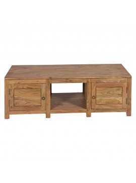 Artekko Apaittac Ξύλινο Μασίφ Έπιπλο Τηλεόρασης σε Μελί Απόχρωση (140x40x45)cm Artekko 720-1187-LAP