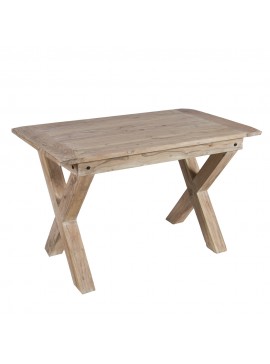 Artekko Attari Ξύλινο Τραπέζι σε Λευκή Πατίνα (120x70x75)cm Artekko 720-1306-WHITE