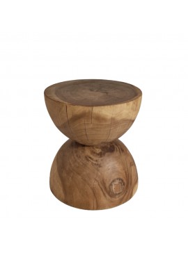 Artekko Munggur Ξύλινο Βοηθητικό Τραπεζι (Σκαμπό) σε Φυσική Απόχρωση (40x40x50)cm Artekko 730-3204