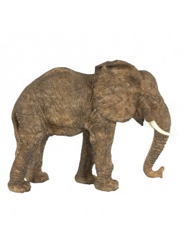 Artekko Elephant Διακοσμητικός Ελέφαντας Ρητίνης σε Γκρι με Καφέ (33x12.7x25.4)cm Artekko 73637