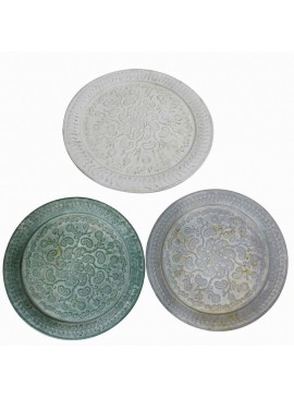 Artekko Efliy Δίσκοι Μεταλλικόί Σετ/3 (43x43x1,5)cm Artekko 742-2251