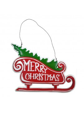 Artekko Xmas Μεταλλική Διακοσμητική Πινακίδα Τοίχου (22x17x1)cm Artekko 742-2478