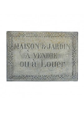 Artekko Sign Γκρι Διακοσμητική Μεταλλική Πινακίδα (40x30x2)cm Artekko 742-2485