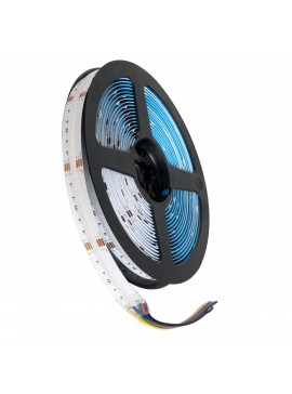 75589 GloboStar®  BEE 75589 Ταινία LED 18W/m 1800lm/m 120° DC 24V IP20 - 840 x Micro 5in1 SMD COB LED Chip/Μέτρο - Μ5000 x Π12 x Υ2mm - Ρολό 5 Μέτρων - Πολύχρωμη RGBW+WW - 5 Χρόνια Εγγύηση