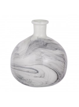 Artekko Svirla Ασπρόμαυρο Γυάλινο Βάζο (21x21x23)cm Artekko 76721