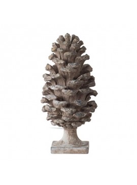 Artekko Pine Cone Γκρι Διακοσμητική Κουκουνάρα Ρητίνης (18x18x36)cm Artekko 77342