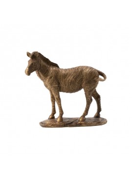 Artekko Animal Zebra Επιτραπέζιο Διακοσμητικό Ζέβρα Ρητίνης Μπρονζέ (24x9x22)cm Artekko 77607