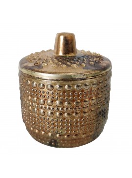 Artekko Soy Κερί Σόγιας με 20 Ώρες Καύσης σε Χρυσό Γυάλινο Δοχείο (7.6x7.6x8.9)cm Artekko 77628