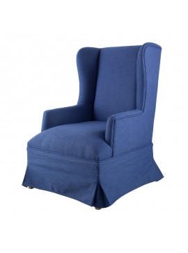 Artekko Μπερζέρα υφασμάτινη μπλε 66 * 78.7 * 110.5cm Artekko 77884