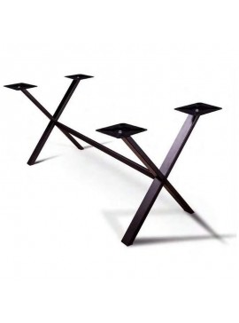 Artekko Achiad Βάση Τραπεζιού Μεταλλική Μαύρη (115x50x74)cm Artekko 783-2112