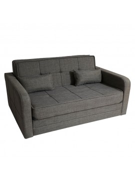 Artekko Studio Lucy Γκρι Υφασμάτινος Διθέσιος Καναπές με Μηχανισμό για Κρεβάτι και Αποθηκευτικό Χώρο (170x110x85)cm Κρεβάτι (144x195x45)cm Artekko 783-4221