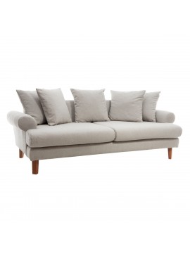 Artekko Uk Sofa Καναπές Τριθέσιος Υφασμάτινος Γκρι (210x100x75)cm Artekko 783-7176