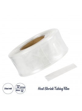 79971 GloboStar®  79971 Θερμοσυστελλόμενο - Μακαρόνι Φ50mm/25mm - Ρολό Μήκους 25m Στεγανοποίησης για Όλες τις Neon Flex LED DC 24V & DC 230V Αδιάβροχο IP65 Φ21 x Υ8.5cm - Διάφανο