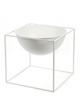 Artekko Treay Μεταλλικό Λευκό Ανθοδοχείο (24x23)cm Artekko 8-0085-B