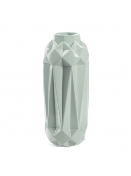 Artekko Pe Κεραμικό Πράσινο Ανθοδοχείο (14x35)cm Artekko 8-0094-D