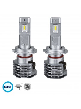 81666 GloboStar®  81666 H7 M4 Line KIT Βασικού Φωτισμού Αυτοκινήτου & Μοτοσυκλέτας 3rd Generation Can-Bus Extreme Series LED CREE CXB COB 60W 6400lm DC 9-32V Αδιάβροχο IP68 Ψυχρό Λευκό 6000K