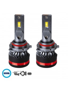 82091 GloboStar®  82091 HIR2 9012 HL Line KIT Βασικού Φωτισμού Αυτοκινήτου & Φορτηγού 3rd Generation Can-Bus Extreme Series LED CREE CXB COB 100W 24000lm DC 9-32V Αδιάβροχο IP67 Ψυχρό Λευκό 6000K