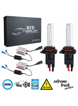 84128 GloboStar®  84128 H10 XCB Line KIT Βασικού Φωτισμού Φορτηγού 3rd Generation Can-Bus Extreme Truck Series XENON 110W 10350lm DC 24V Αδιάβροχο IP65 Ψυχρό Λευκό 6000K