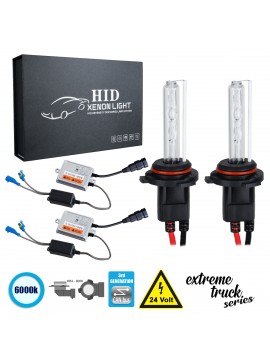 84132 GloboStar®  84132 HB4 9006 XCB Line KIT Βασικού Φωτισμού Φορτηγού 3rd Generation Can-Bus Extreme Truck Series XENON 110W 10350lm DC 24V Αδιάβροχο IP65 Ψυχρό Λευκό 6000K