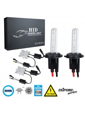 84147 GloboStar®  84147 H7 XCB Line KIT Βασικού Φωτισμού Αυτοκινήτου & Μοτοσυκλέτας 3rd Generation Can-Bus Extreme Series XENON 110W 10350lm DC 9-16V Αδιάβροχο IP65 Ψυχρό Λευκό 6000K