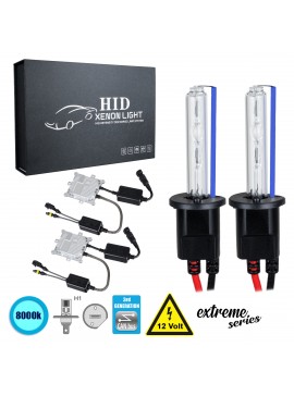 84155 GloboStar®  84155 H1 XCB Line KIT Βασικού Φωτισμού Αυτοκινήτου & Μοτοσυκλέτας 3rd Generation Can-Bus Extreme Series XENON 110W 10350lm DC 9-16V Αδιάβροχο IP65 Ψυχρό Λευκό 8000K