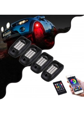 85331 GloboStar®  85331 Car Underbody LED Flood Kit DC 12V 60W με Smart Bluetooth Controller - Εφαρμογή APP & Ασύρματο Χειριστήριο RF Αδιάβροχο IP68 Πολύχρωμο RGB