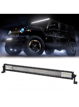 85483 GloboStar®  85483 PRO Series Μπάρα Ίσια - Straight TRI-ROW 7D για Αυτοκίνητα & Φορτηγά LED CREE XBD 405W 40500lm 15° & 60° DC 10-30V Αδιάβροχη IP65 Ψυχρό Λευκό 6000K