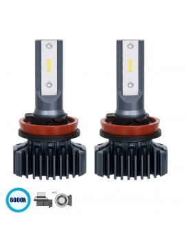 85634 GloboStar®  85634 H11 S1 Line KIT Βασικού Φωτισμού Αυτοκινήτου & Φορτηγού 3nd Generation Can-Bus Series LED CREE CXB 100W 14000lm DC 9-32V Αδιάβροχο IP66 Ψυχρό Λευκό 6000K