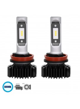 85640 GloboStar®  85640 H11 X1 Line KIT Βασικού Φωτισμού Αυτοκινήτου & Φορτηγού 3nd Generation Can-Bus Series LED CREE CXB 100W 14000lm DC 9-32V Αδιάβροχο IP66 Ψυχρό Λευκό 6000K