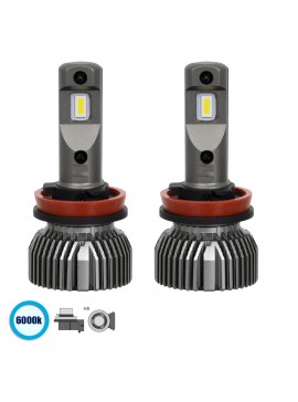 85645 GloboStar®  85645 H9 E30 Line KIT Βασικού Φωτισμού Αυτοκινήτου & Φορτηγού 3nd Generation Can-Bus Series LED CREE CXB 100W 14000lm DC 9-32V Αδιάβροχο IP66 Ψυχρό Λευκό 6000K