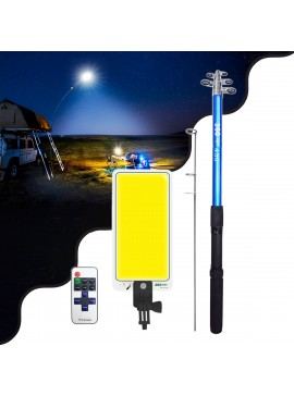 85821 GloboStar®  85821 Τηλεσκοπικό Καλάμι Ψαρέματος 5m με Πάνελ Φωτισμού 800W 48000lm DC 12V Αδιάβροχο IP65 Ψυχρό Λευκό 6000K