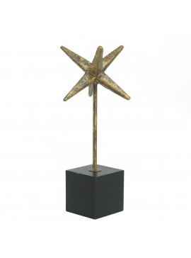 Artekko Trophy Χρυσό Μεταλλικό Επιτραπέζιο Διακοσμητικό σε Μαύρη Βάση (8x8x32)cm Artekko 86695