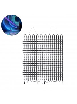 90143 GloboStar®  90143 Digital Pixel Addressable Facade Soft Net Panel - Ψηφιακό Εύκαμπτο Δίχτυ Πάνελ Πρόσοψης Κτιρίων LED SMD 3535 300W/m2 400LED/m2 400PIXEL/m2 SPI/TTL Protocol IC UCS512B 18000lm/m2 120° DC 12V IP67 RGB - Μαύρο Σώμα - Μ100 x Π100 x Υ1.