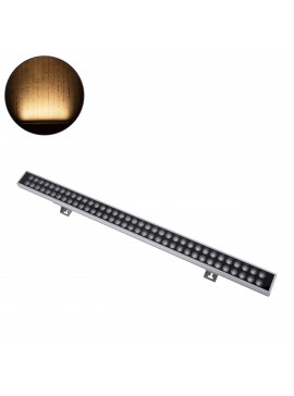 90215 GloboStar® GLOBOSTAR® WASHERGAIA 90215 Μπάρα Φωτισμού Wall Washer LED 144W 15120lm 10° DC 24V Αδιάβροχο IP67 Θερμό Λευκό 2700K Dimmable - Bridgelux SMD Chip - Ασημί - Μ100 x Π7.3 x Υ4.3cm - 3 Χρόνια Εγγύηση