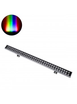 90216 GloboStar® GLOBOSTAR® WASHERGAIA 90216 Μπάρα Φωτισμού Wall Washer LED 144W 12240lm 10° DC 24V Αδιάβροχο IP67 Πολύχρωμο RGBW Dimmable DMX512 - Bridgelux SMD Chip - Γκρι Ανθρακί - Μ100 x Π7.3 x Υ4.3cm - 3 Χρόνια Εγγύηση
