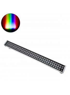 90218 GloboStar® GLOBOSTAR® WASHERGAIA 90218 Μπάρα Φωτισμού Wall Washer LED 216W 18360lm 10° DC 24V Αδιάβροχο IP67 Πολύχρωμο RGBW Dimmable DMX512 - Bridgelux SMD Chip - Ασημί - Μ100 x Π10.2 x Υ9.5cm - 3 Χρόνια Εγγύηση