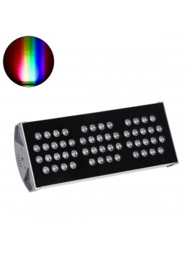 90224 GloboStar®  FLOOD-TENA 90224 Προβολέας Wall Washer για Φωτισμό Κτιρίων LED 108W 9180lm 10° DC 24V Αδιάβροχο IP65 Μ43.5 x Π15.5 x Υ18cm RGBW DMX512 - Ασημί - 3 Years Warranty