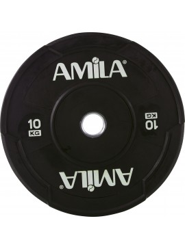 AMILA Δίσκος AMILA Black W Bumper 50mm 10Kg ELDICO90307